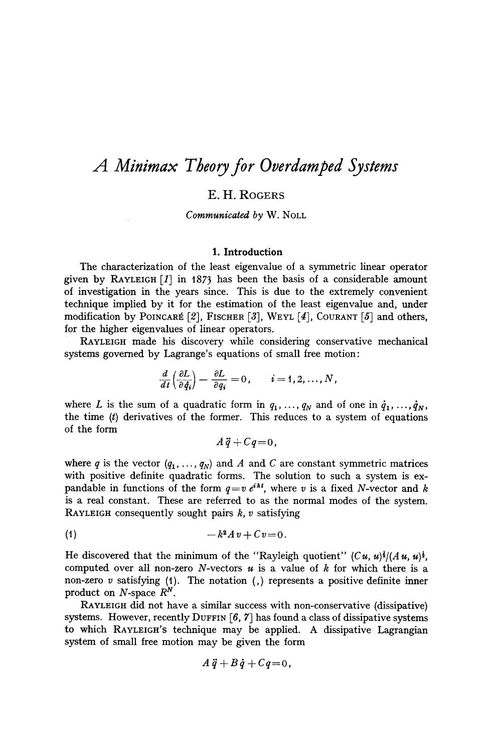 A mimmax theory for overdamped systems by Unknown