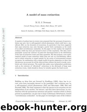 A model of mass extinction by M. E. J. Newman