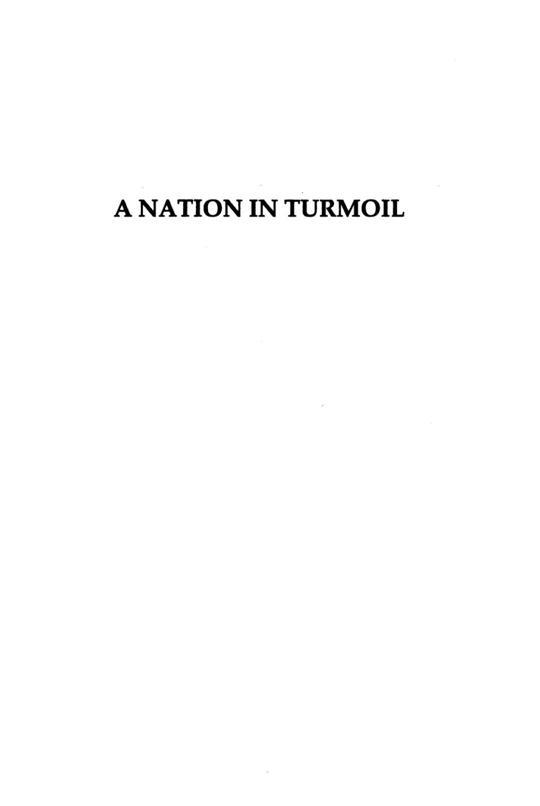 A nation in turmoil : nationalism and ethnicity in Pakistan, 1937-1958 by Yunas Samad