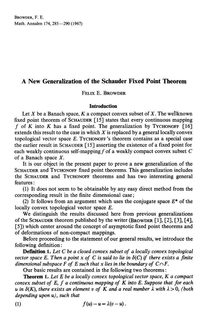 A new generalization of the Schauder fixed point theorem by Unknown