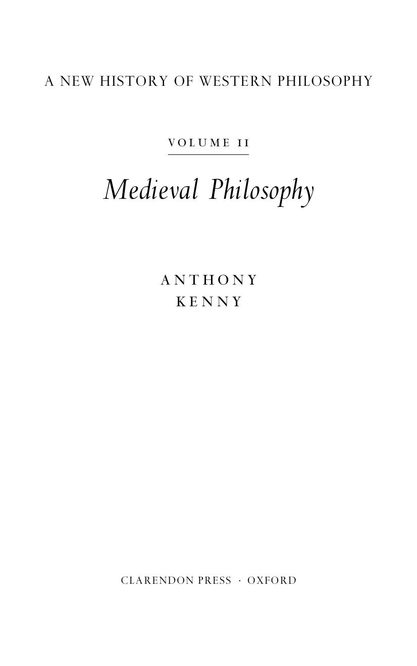 A new history of Western philosophy. 2 by Anthony Kenny
