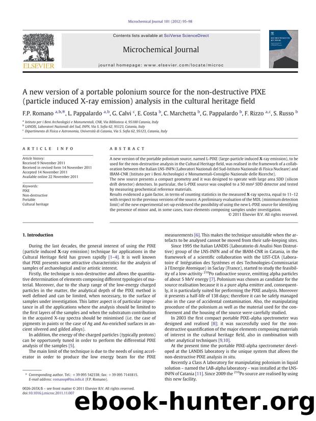 A new version of a portable polonium source for the non-destructive PIXE (particle induced X-ray emission) analysis in the cultural heritage field by unknow