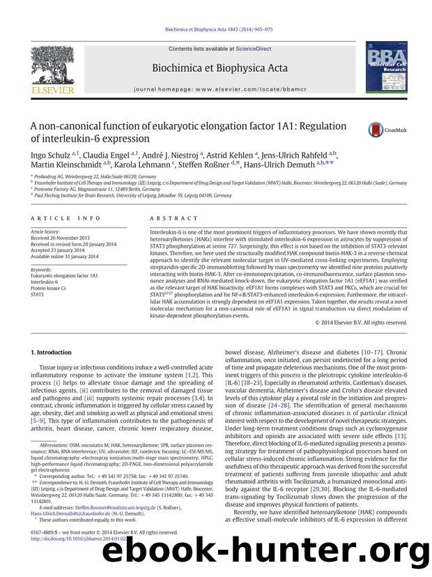 A non-canonical function of eukaryotic elongation factor 1A1: Regulation of interleukin-6 expression by unknow