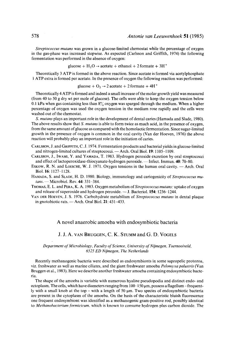 A novel anaerobic amoeba with endosymbiotic bacteria by Unknown