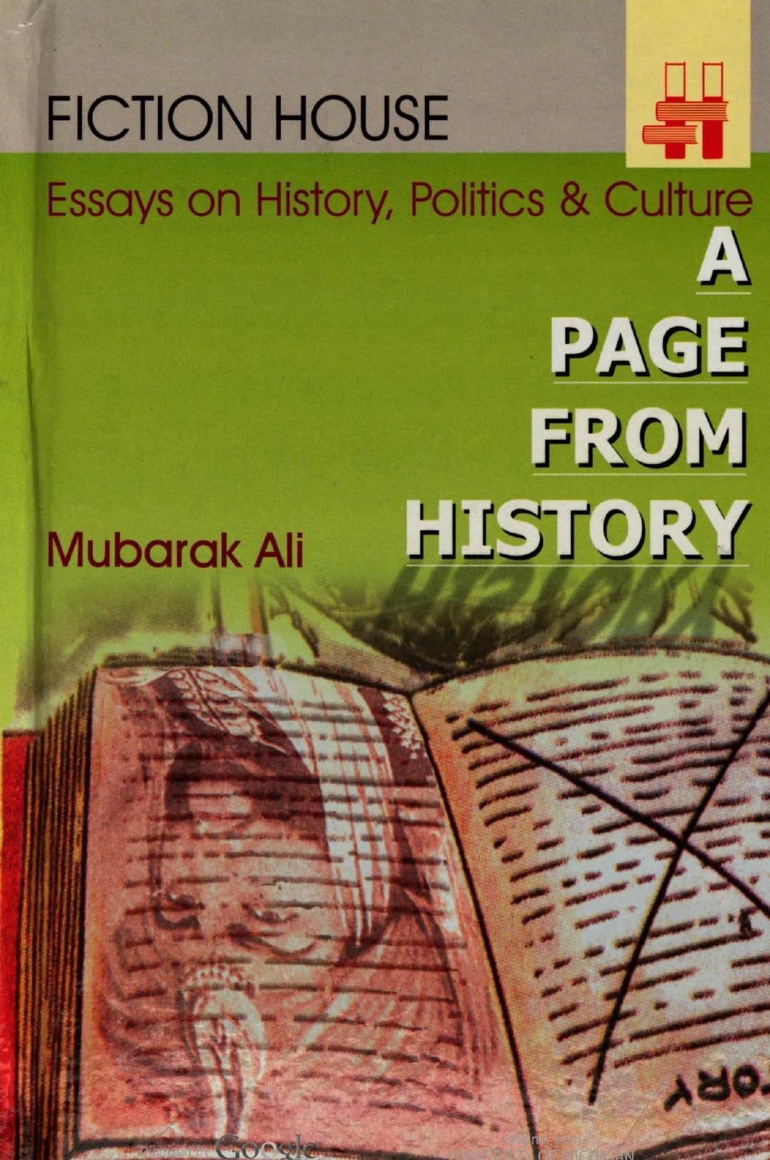 A page from history : essays on history, politics & culture by Mubarak Ali Khan