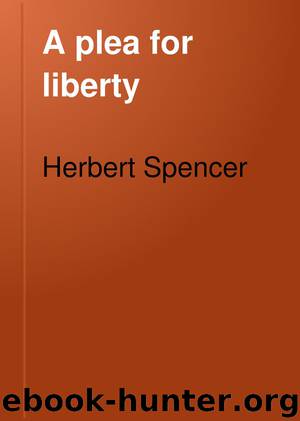 A plea for liberty by Thomas Mackay