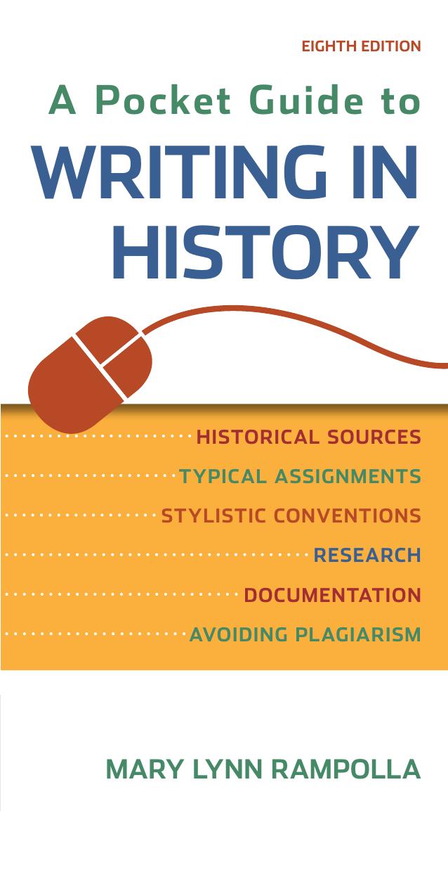 A pocket guide to writing in history by Rampolla Mary Lynn
