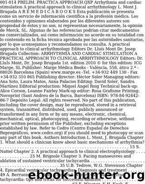 A practical approach to clinical arrhythmology by Brugada Josep & Mont Lluís