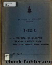 A proposal for helicopter vibration reduction using electro-hydraulic servo control. by Naval Postgraduate School Dudley Knox Library