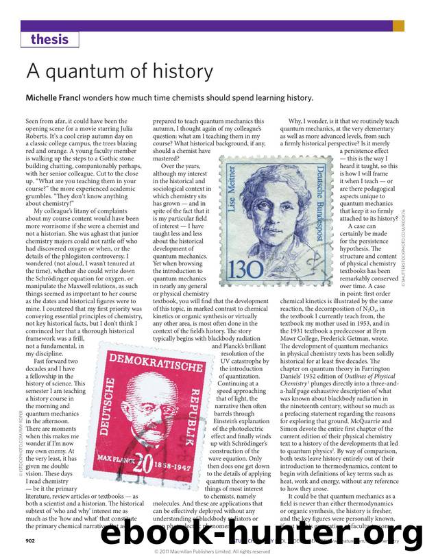 A quantum of history by Michelle Francl