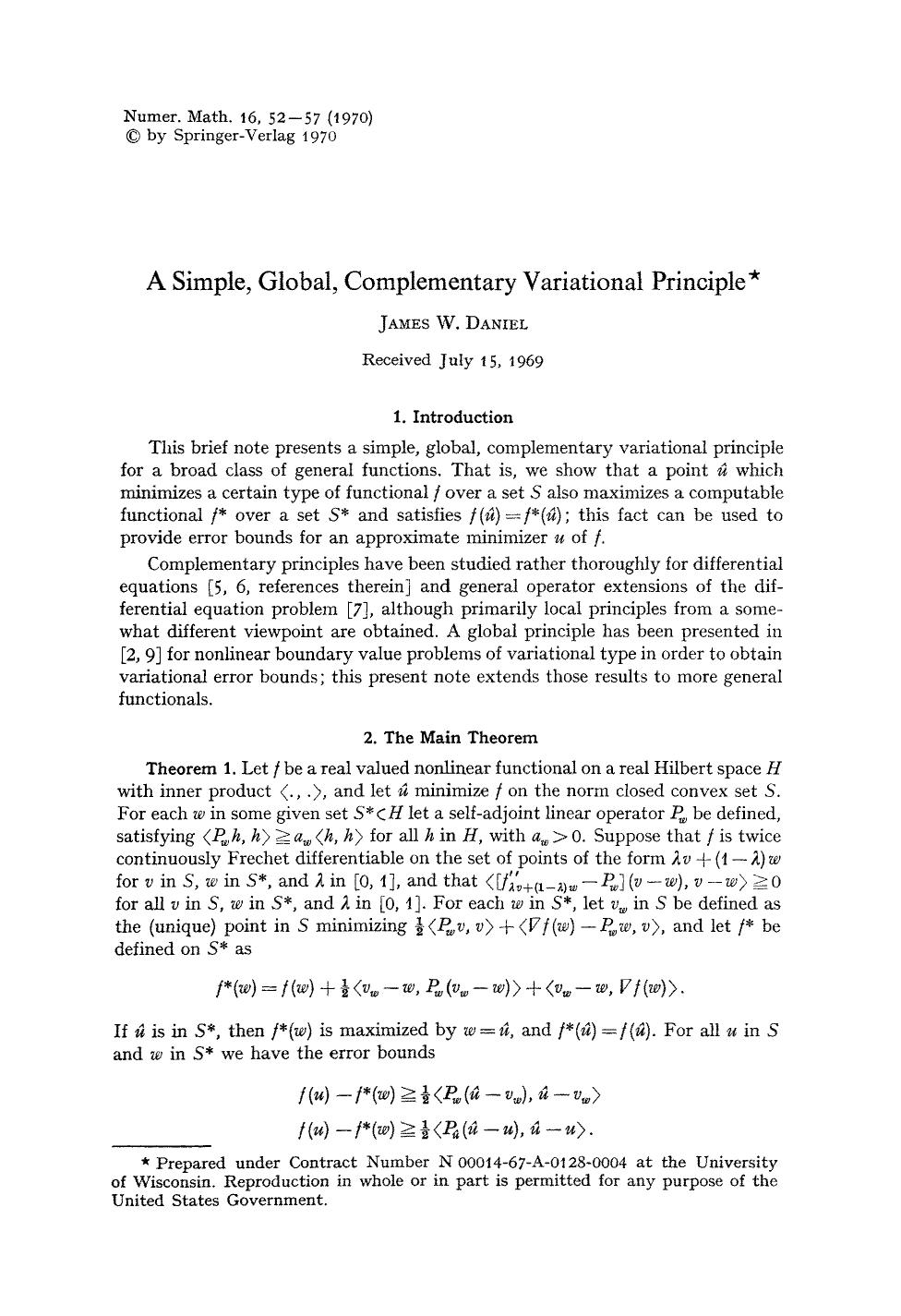 A simple, global, complementary variational principle by Unknown