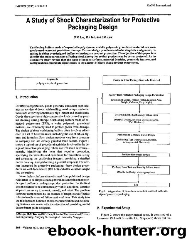 A study of shock characterization for protective packaging design by Unknown