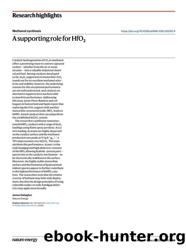 A supporting role for HfO2 by James Gallagher