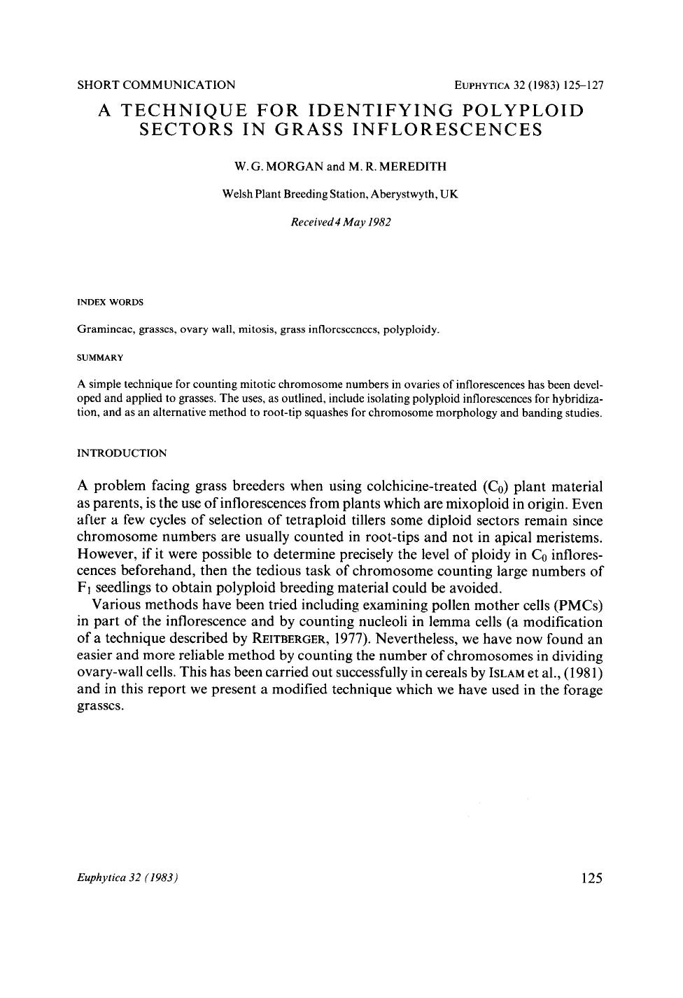 A technique for identifying polyploid sectors in grass inflorescences by Unknown