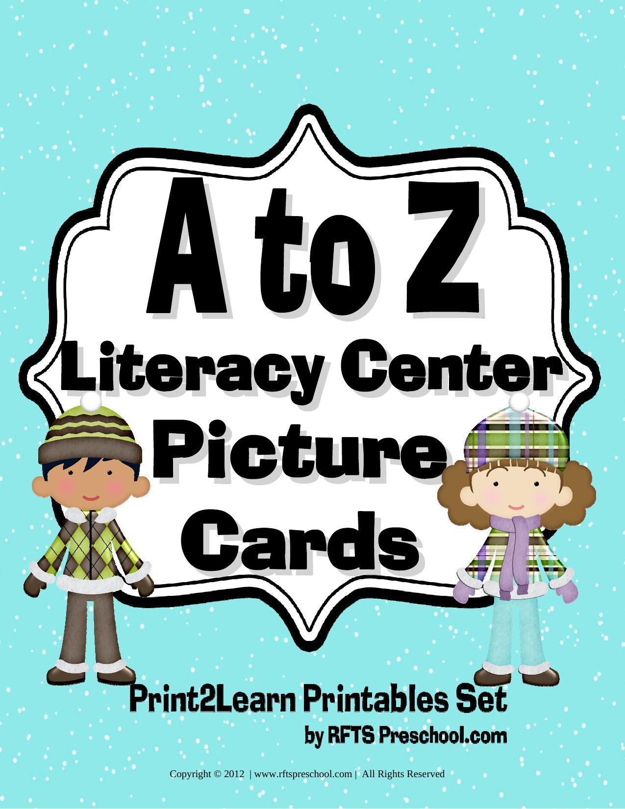 A to Z Literacy Center Picture Cards by RFTS PreK-Kindergarten