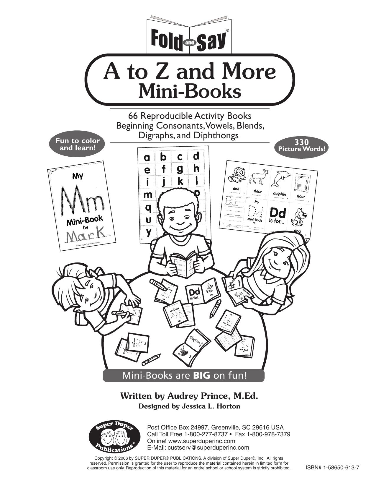A to Z Mini Book by Unknown