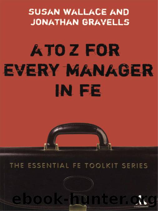 A to Z for Every Manager in FE by Wallace Susan;Gravells Jonathan;
