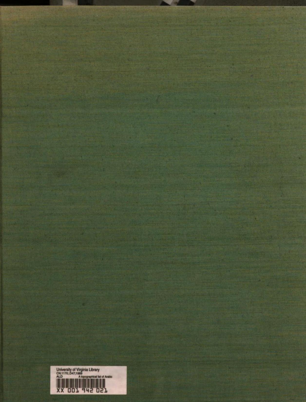 A topographical list of Arabic, Persian, and Urdu inscriptions of South India by Ziyaud-Din A. Desai
