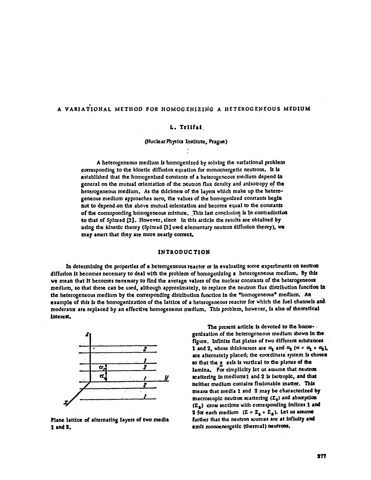 A variational method for homogenizing a heterogeneous medium by Unknown