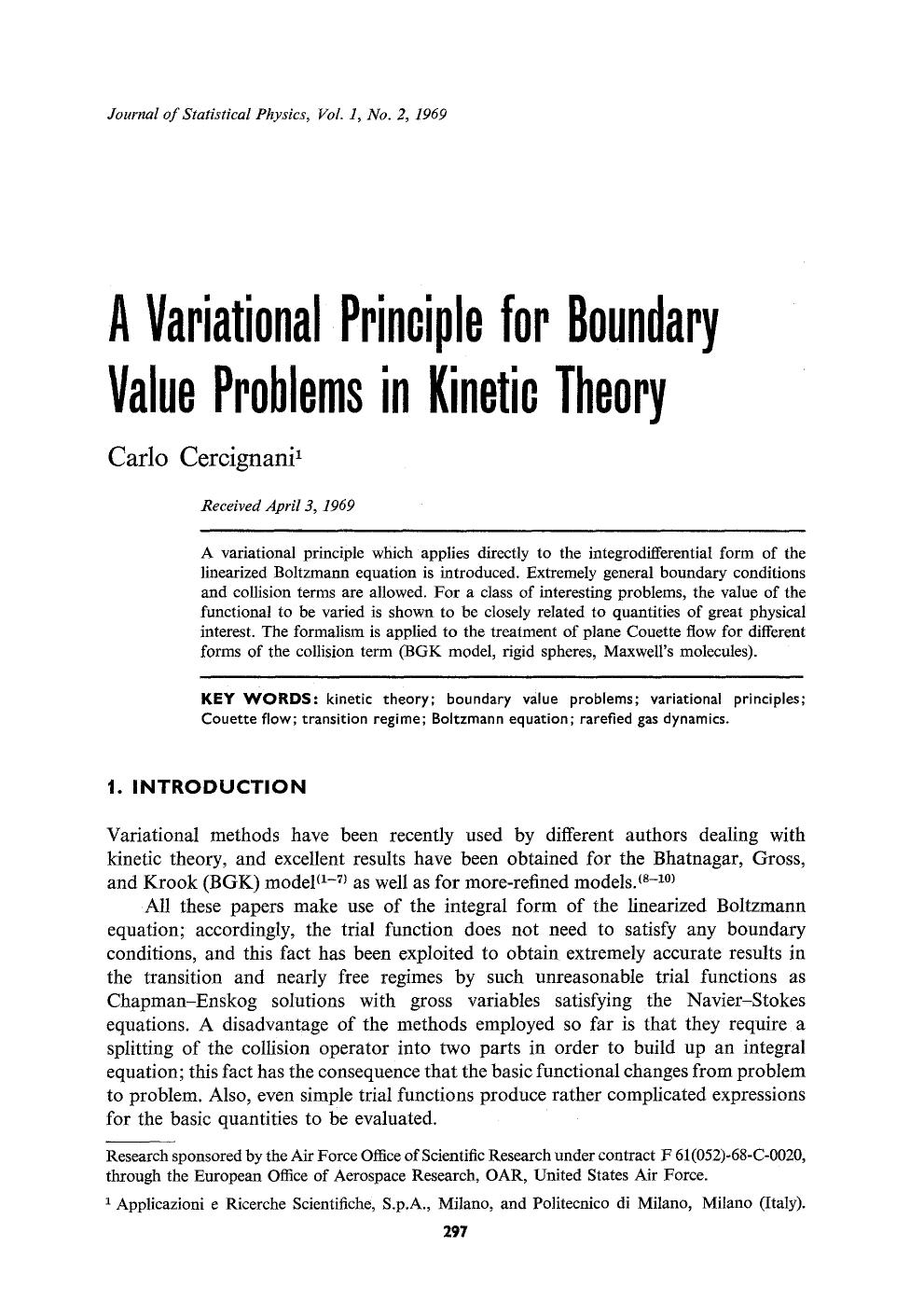 A variational principle for boundary value problems in kinetic theory by Unknown