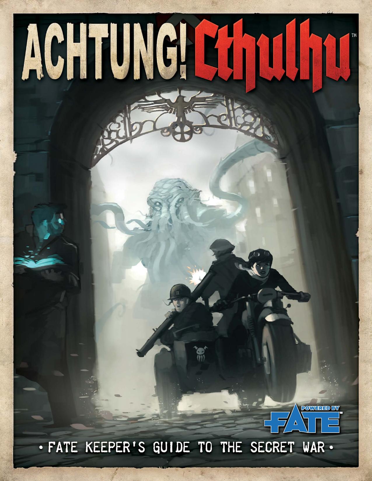 Aï»¿chtung! Cthulhu: Fate Keepers's Guide to the Secret War by Modiphius Entertainment