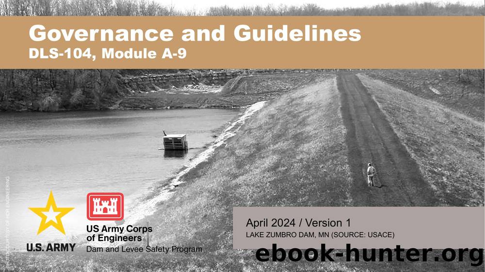 A-9 Governance and Guidelines by RMC Dam and Levee Safety Program