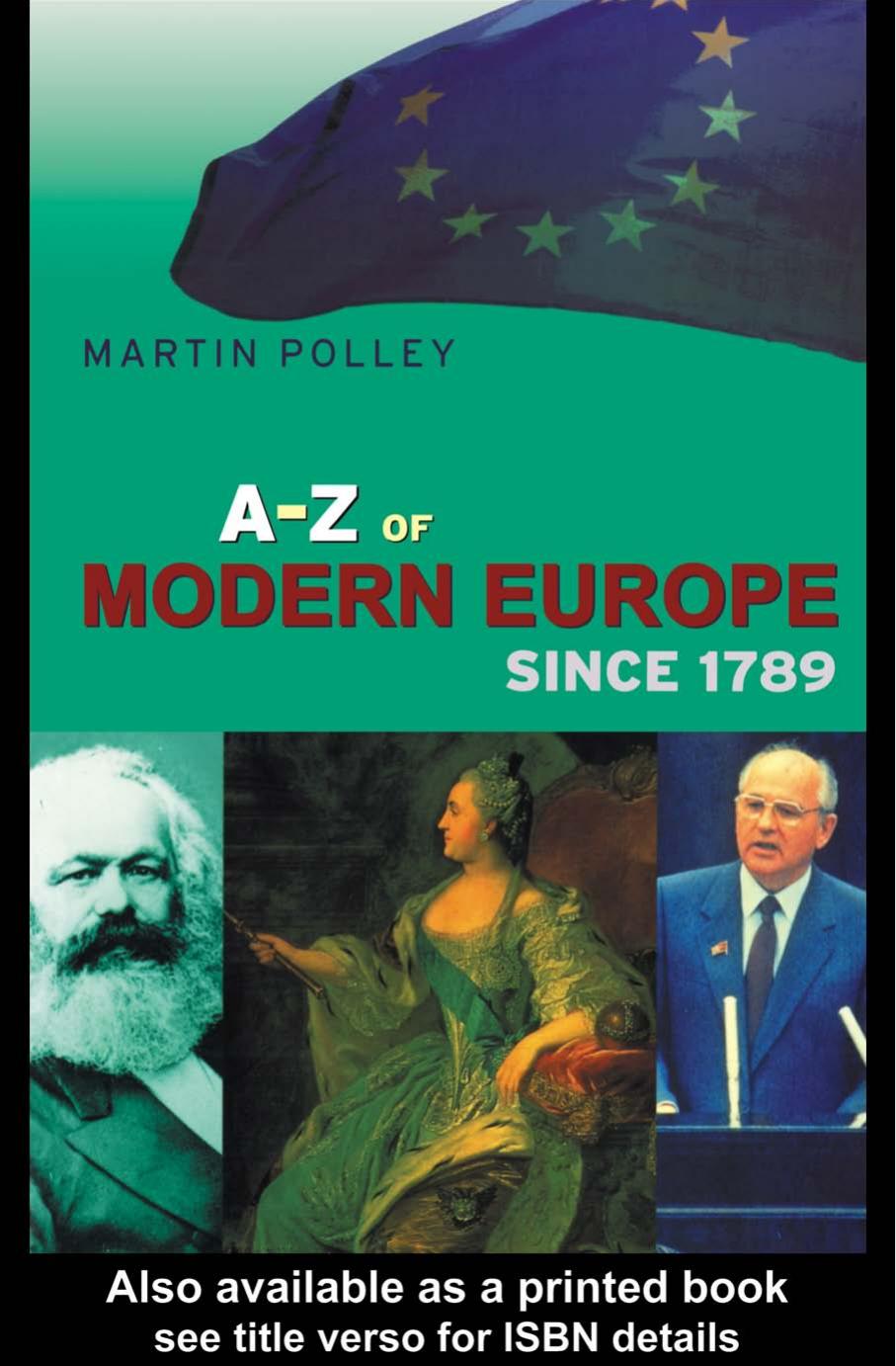 A-Z of Modern Europe, 1789-1999 by Martin Polley