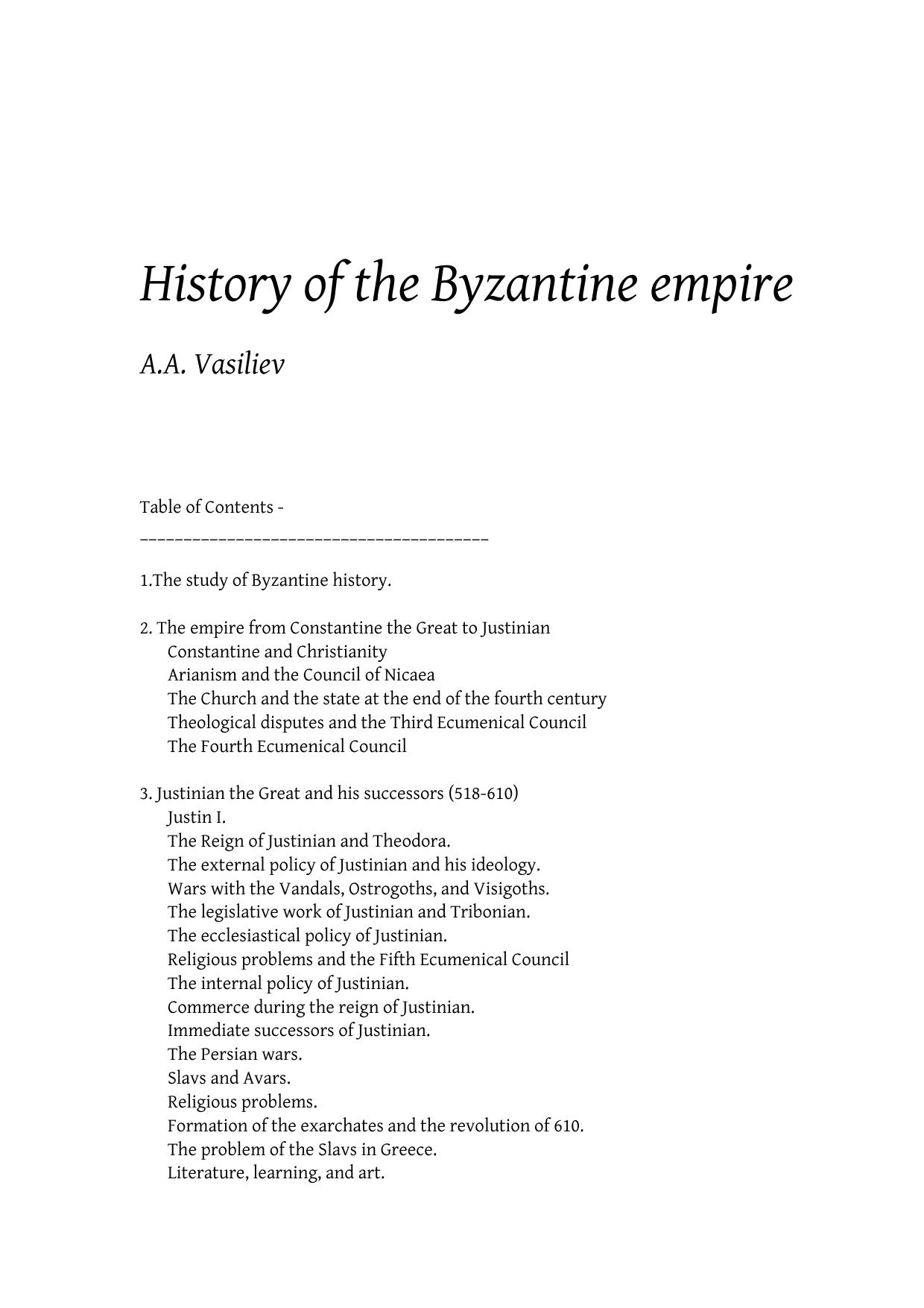 A.A. Vasiliev, History of the Byzantine empire 002 by Unknown