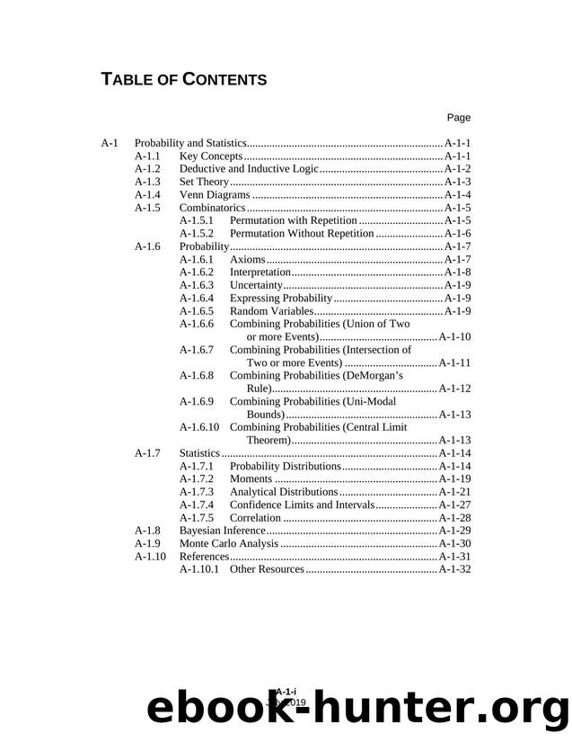 A1 Probability and Statistics by Bureau of Reclamation