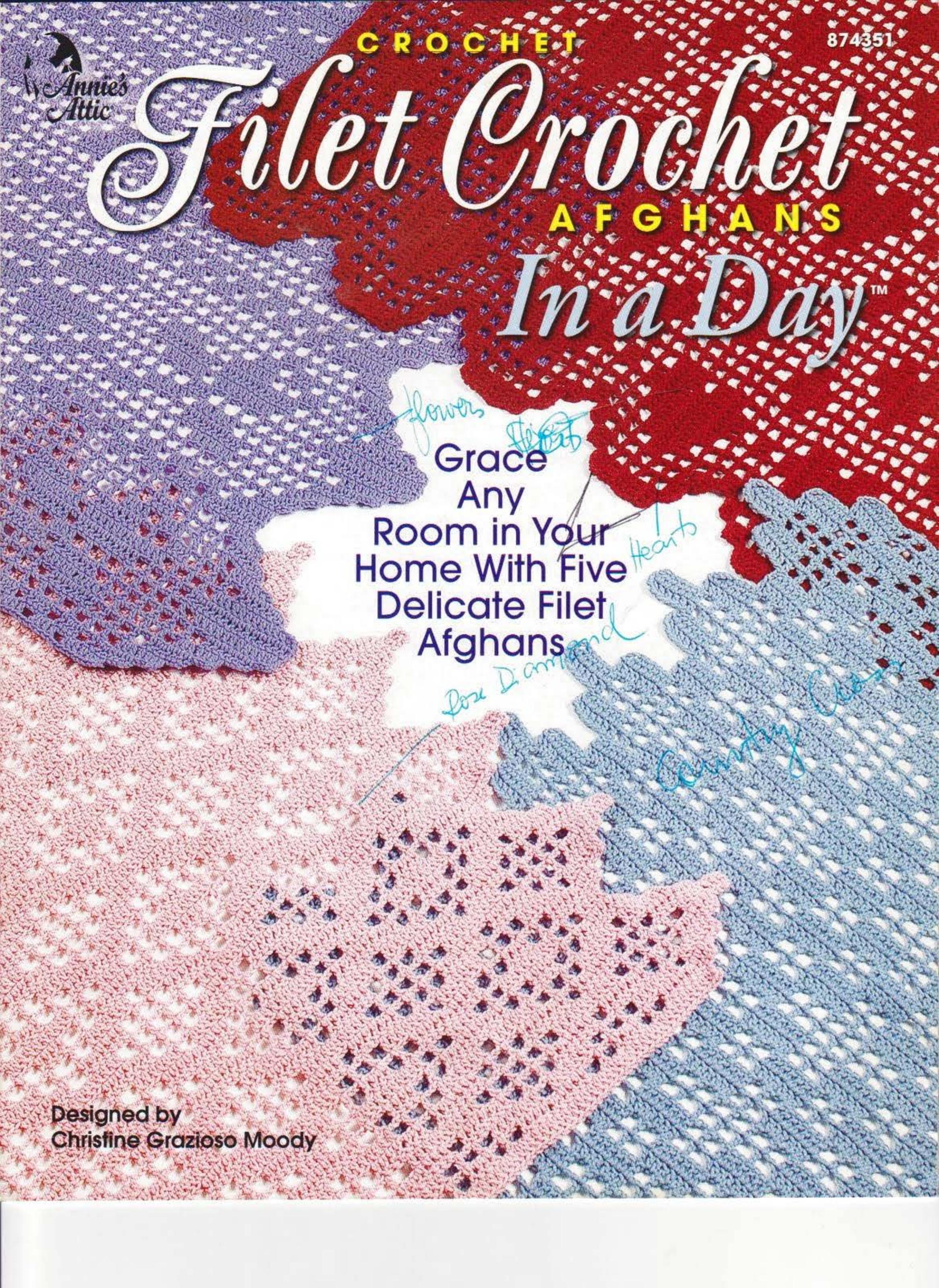 AA 874351 Filet Crochet Afghans In a Day by Unknown