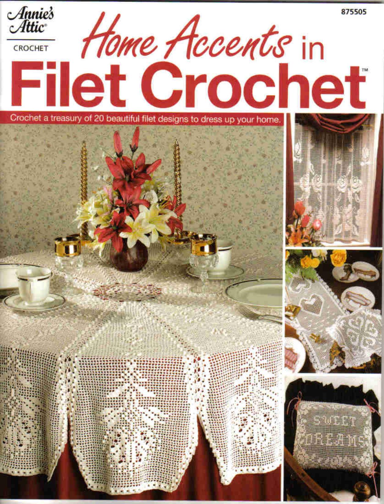 AA 875505 Home Accents in Filet Crochet by Unknown