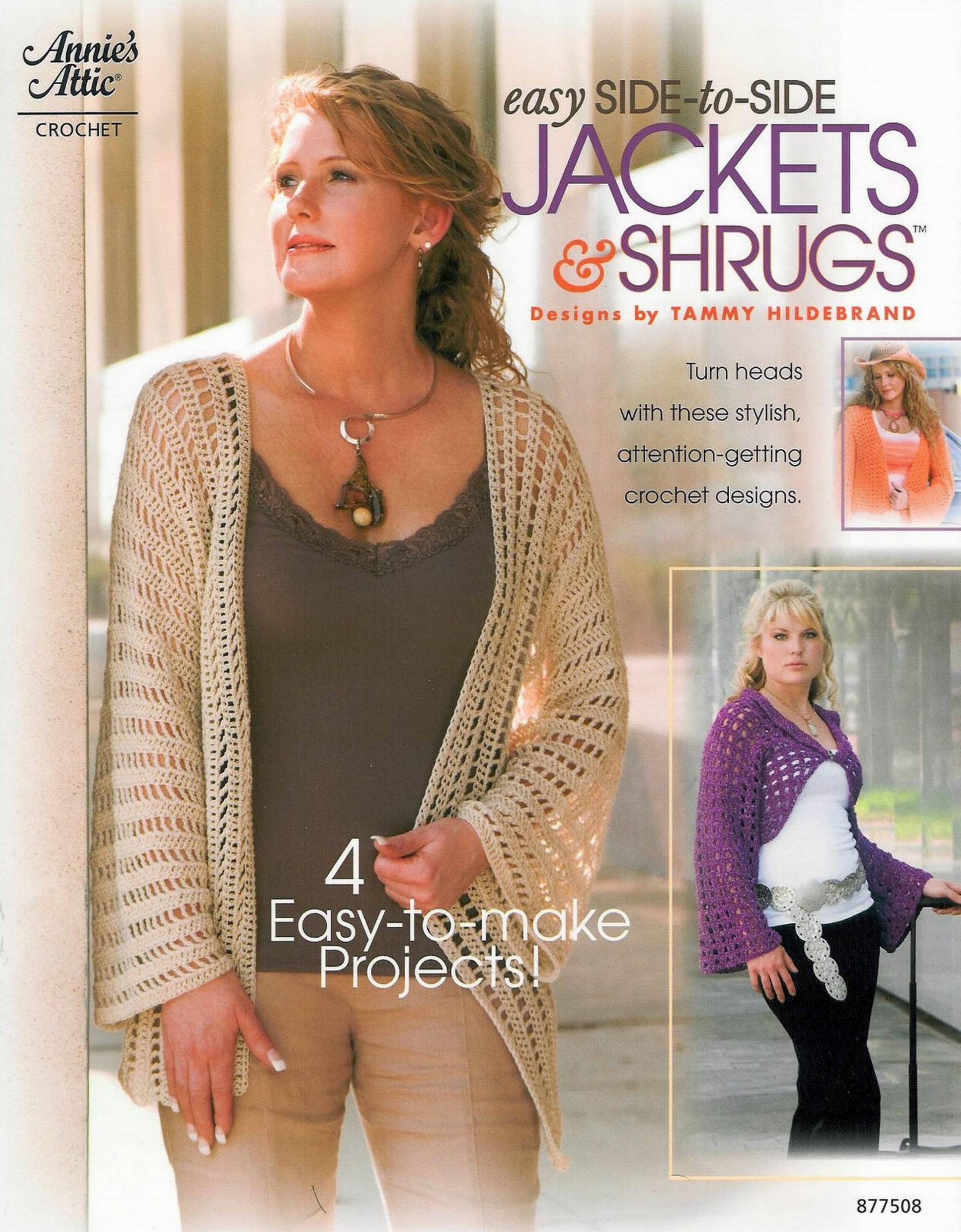 AA 877508 Easy Side to Side Jackets and Shrugs by KimP