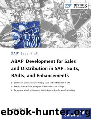 ABAP Development for Sales and Distribution in SAP by Michael Koch