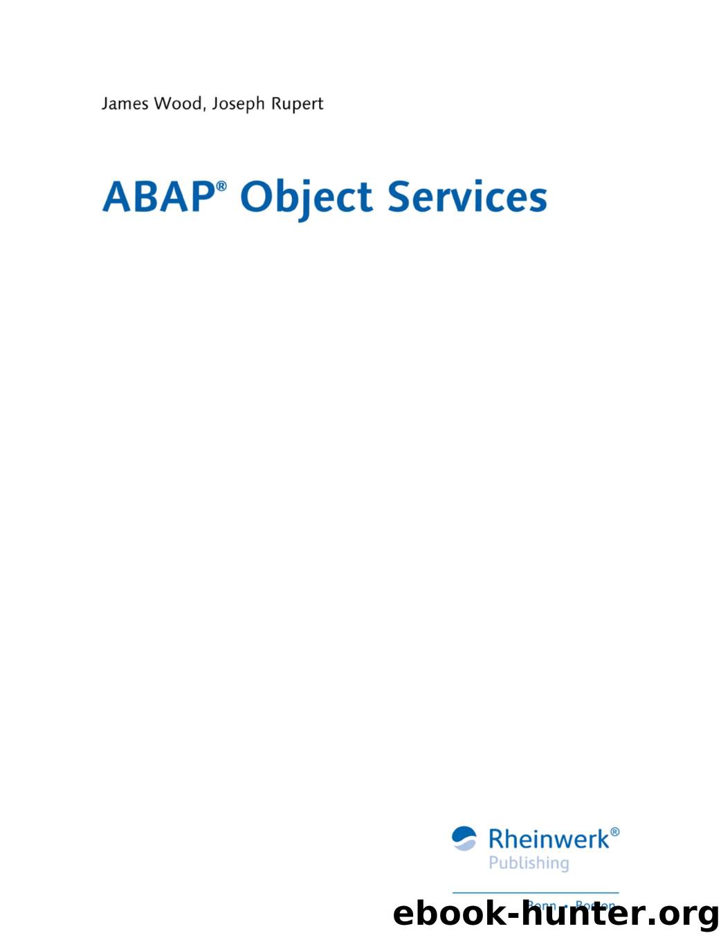 ABAP Object Services by Unknown