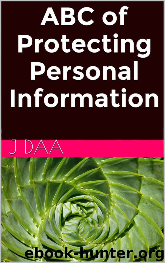 ABC of Protecting Personal Info by Daa J