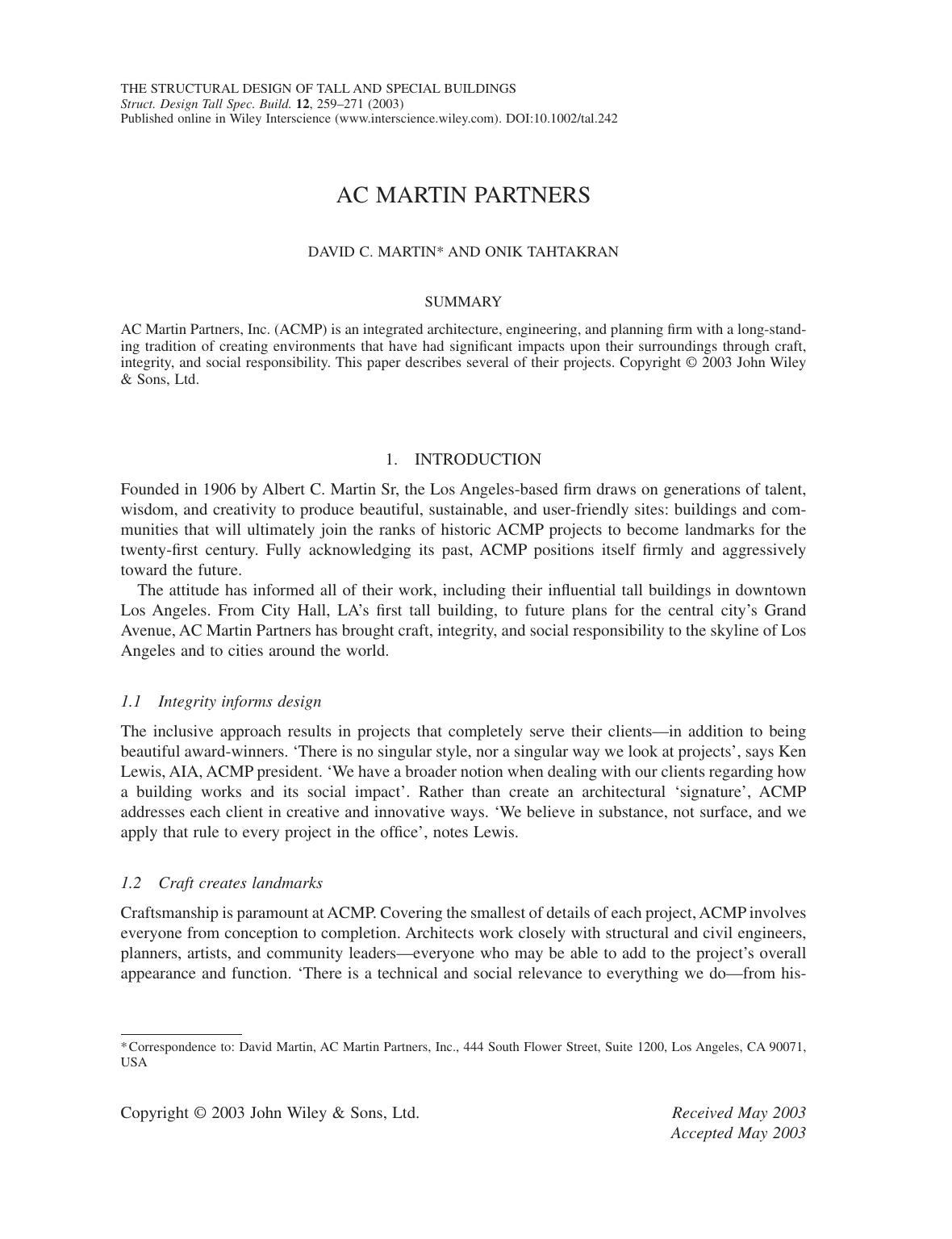 AC Martin Partners by Petty