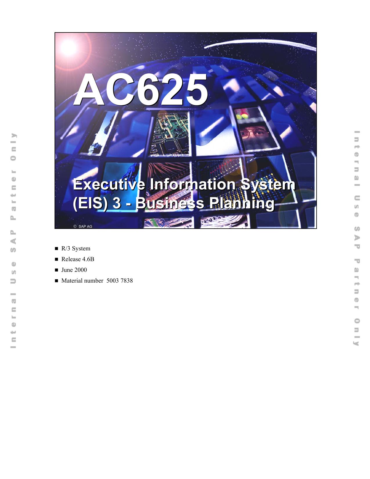 AC625 EN 46A Executive Information System (EIS)3 by Business Planning 0600