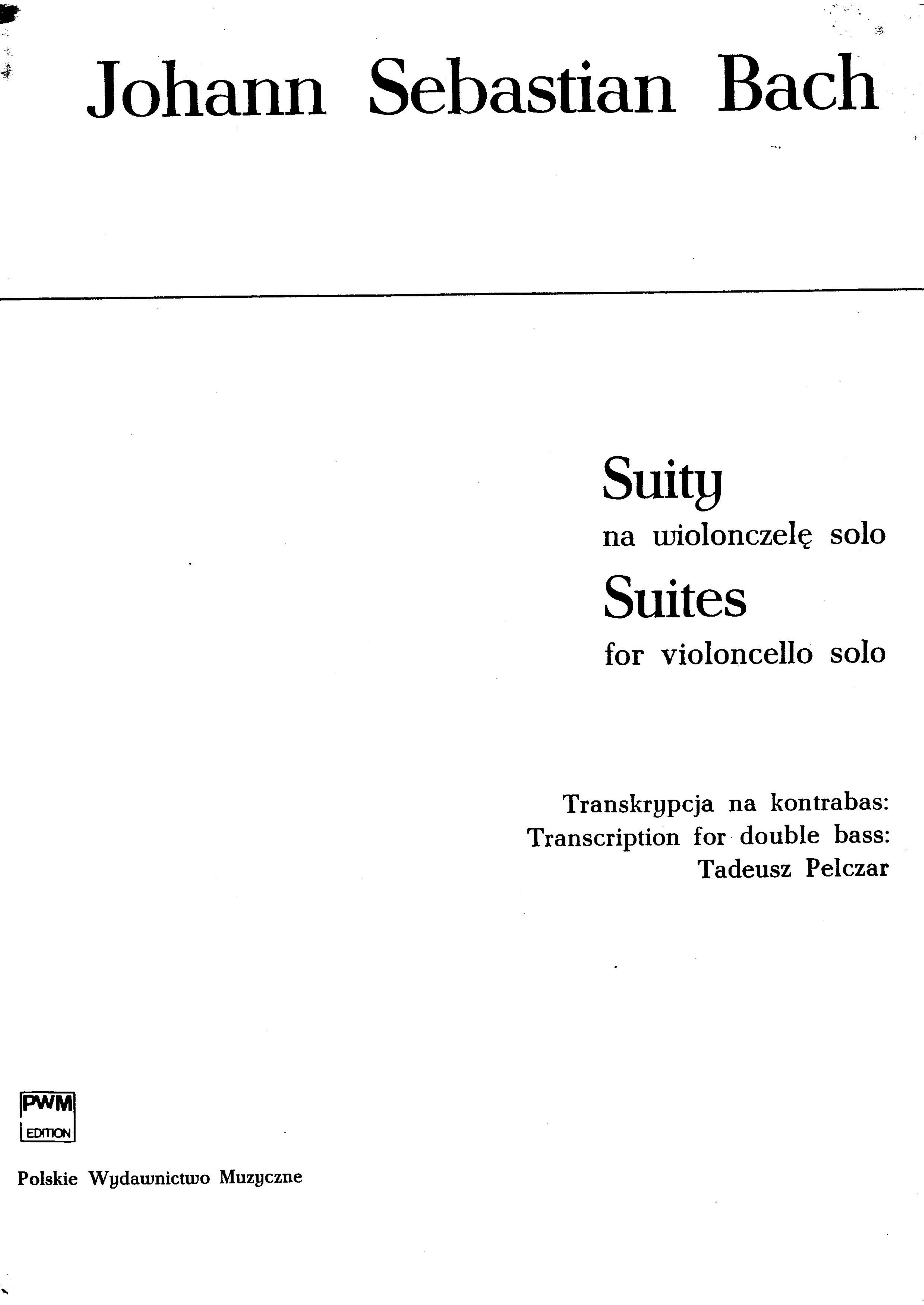 ACDSee PDF Image. by Johan Sebastian Bach. Suites For Violoncello Solo 1-5