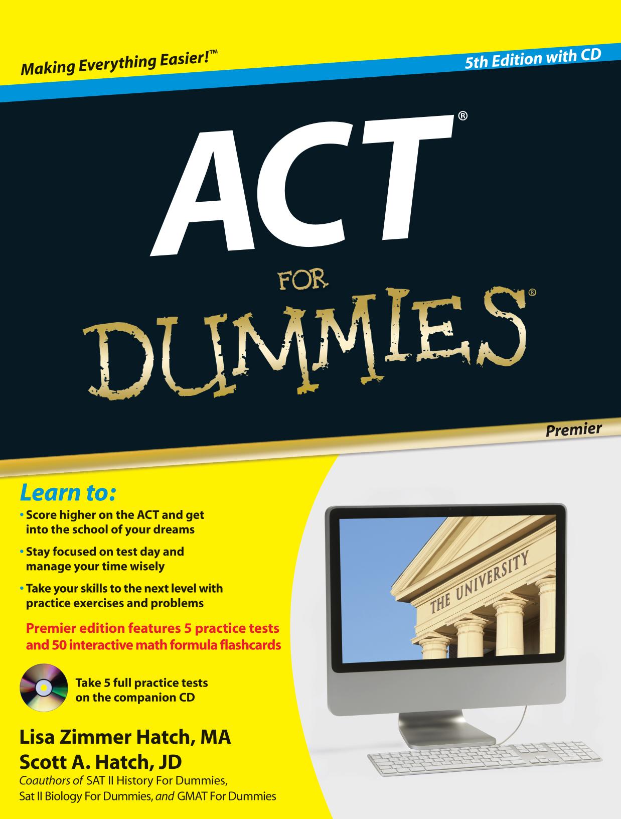 ACT for dummies by Hatch Lisa Zimmer;Hatch Scott A