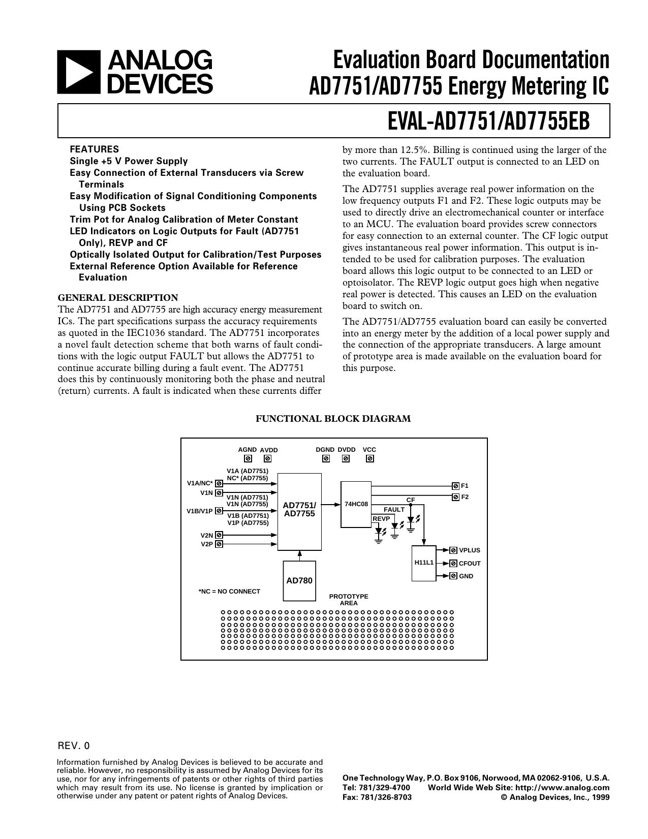AD7751AD7755 Evaluation Board by Ernie