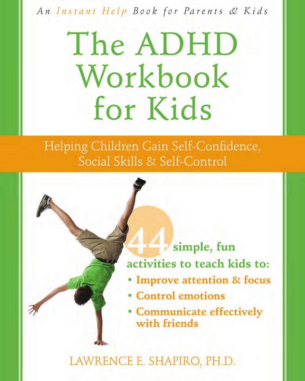 ADHD Workbook for Kids by Lawrence Shapiro