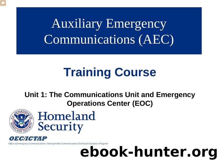 AEC Unit 1 The Comm Unit by AEC Working Group
