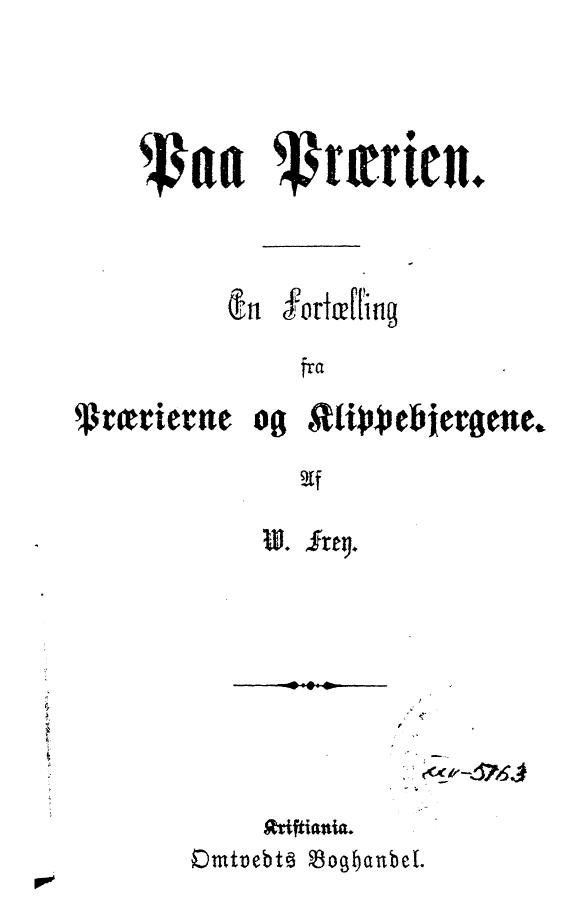 AF W. FREY, FREY W. by Paa proerien