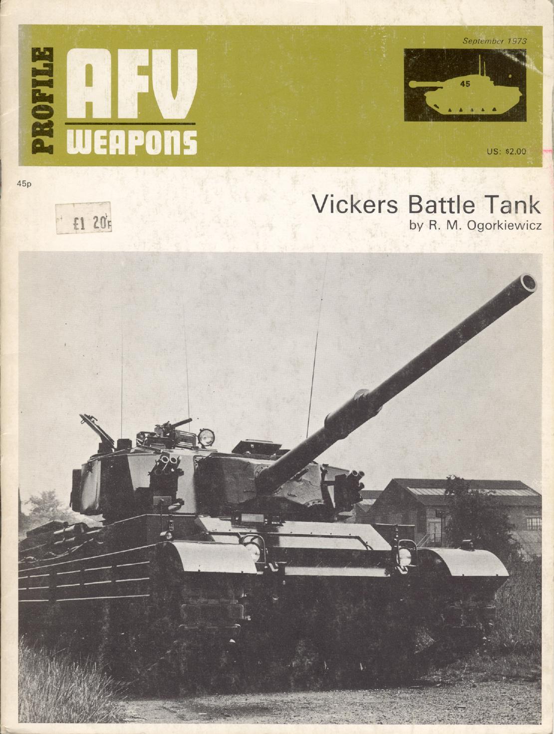AFV Weapons Profile 45 Vickers Battle Tank by Unknown