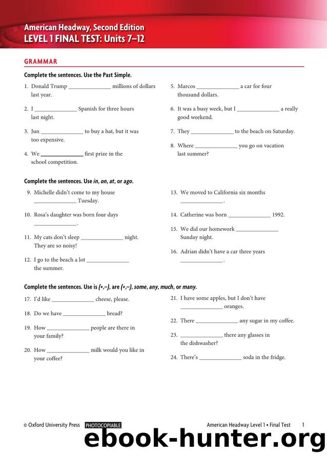 AH1 Final Test by Unknown