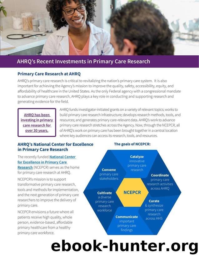 AHRQâs Recent Investments in Primary Care Research by AHRQ