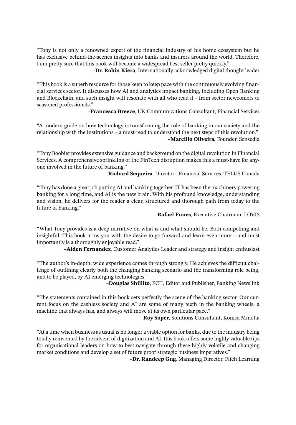 AI and the Future of Banking by Unknow