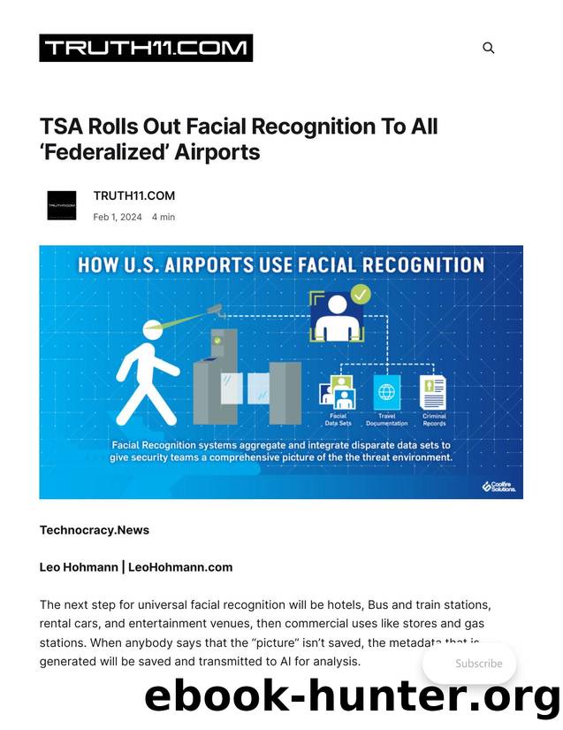 AI by TSA Rolls Out Facial Recognition To All ‘Federalized’ Airports