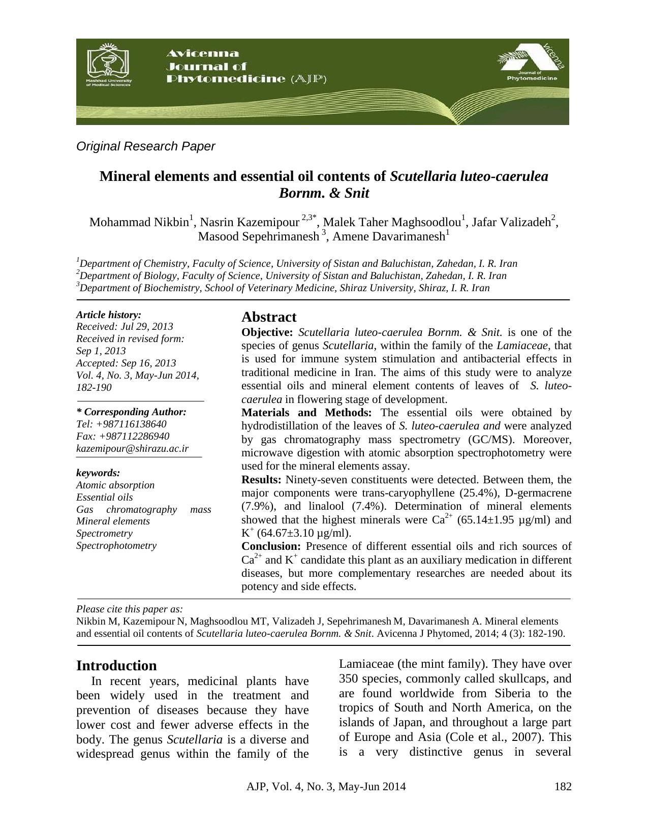 AJP Volume 4 Issue 3 Pages 182-190 by msi