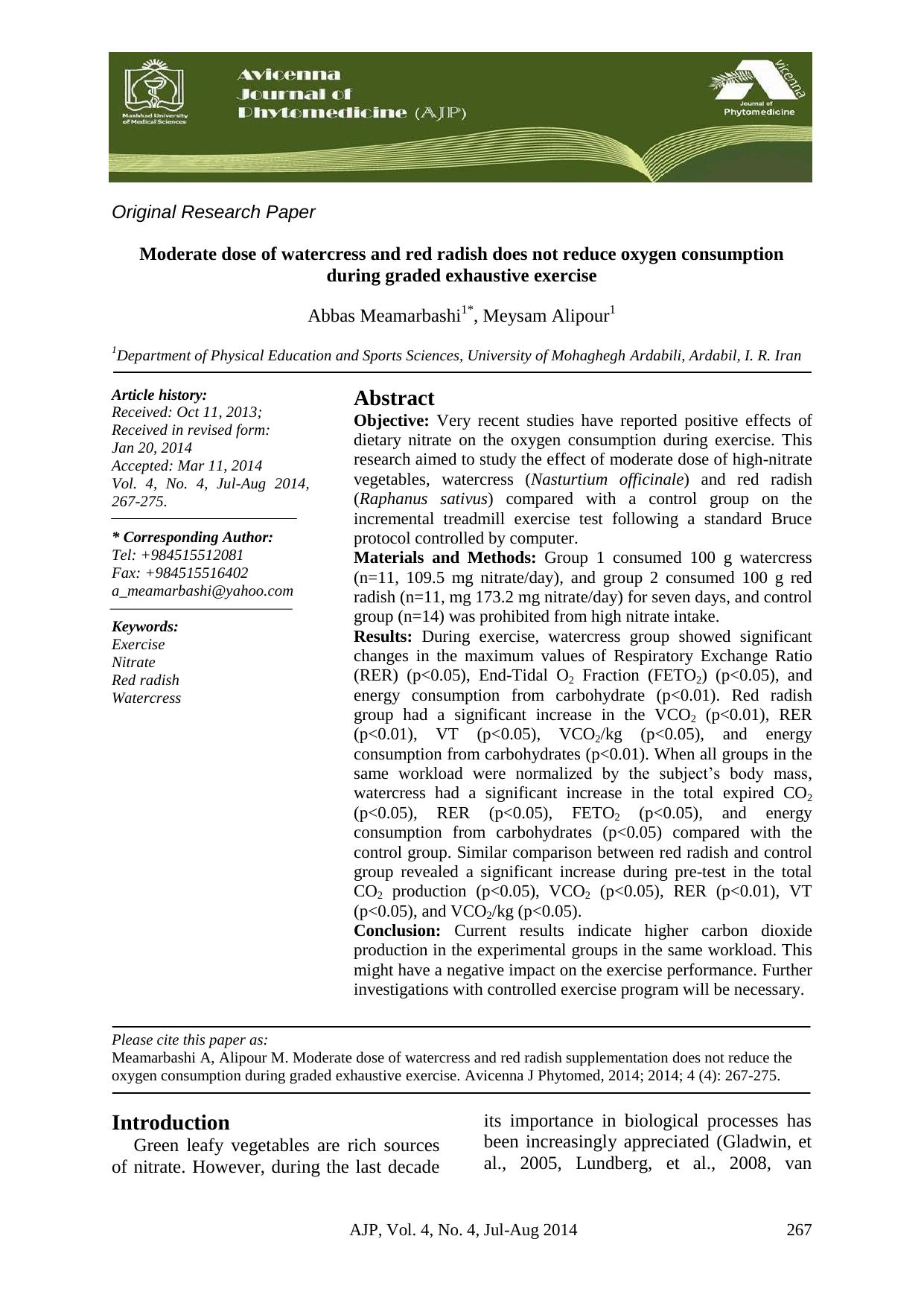 AJP Volume 4 Issue 4 Pages 267-275 by AM